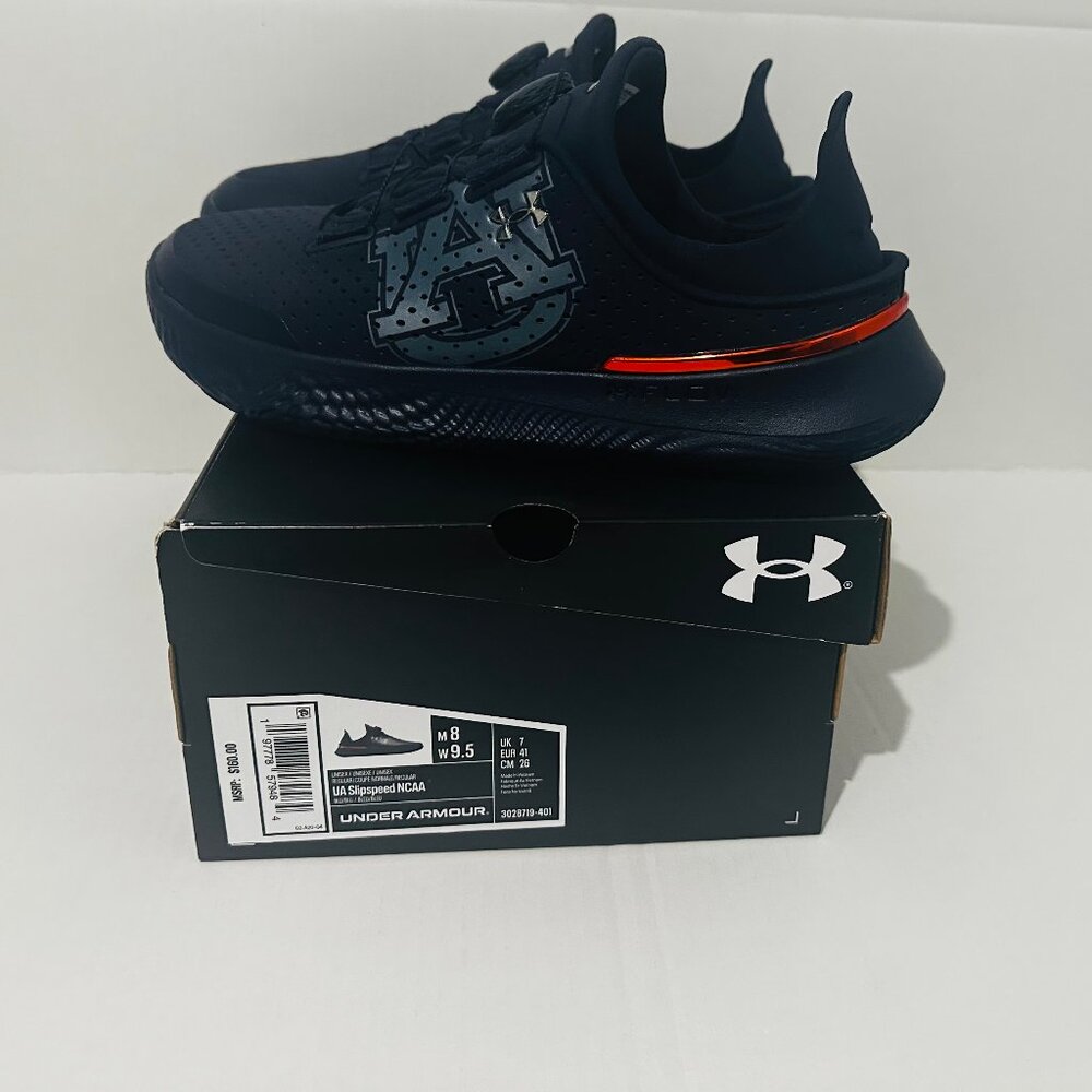 Under Armour Black Athletic Sneakers with Red Accent